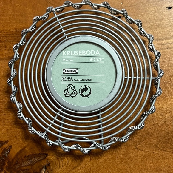 IKEA Other - NEW Ikea Kruseboda Frame 2002 Round Metal Silver Color
4.75” Diameter 2 ⅜” Open